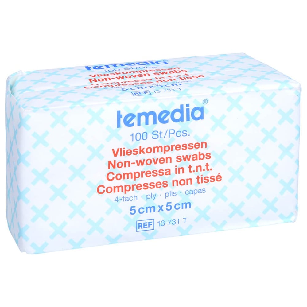 Vlieskompressen unsteril 4-fach 5x5cm