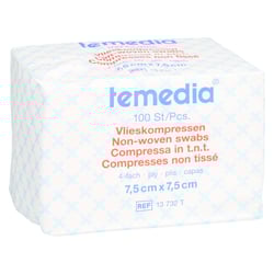 Vlieskompressen unsteril 4-fach 7.5x7.5cm