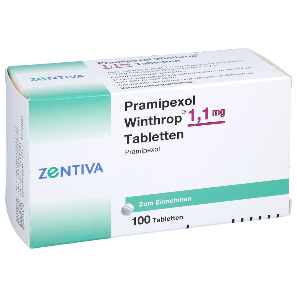 Pramipexol Winthrop 1,1 mg