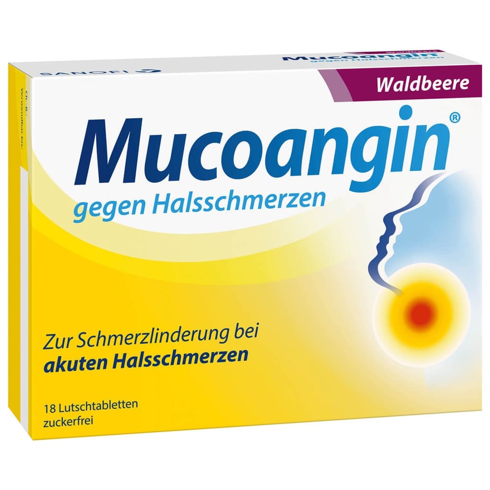 Mucoangin gegen Halsschmerzen Waldbeere
