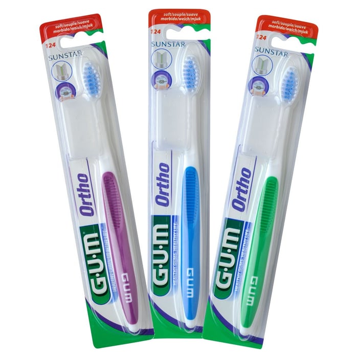 Gum KFO Zahnbürste weich V-Schnitt