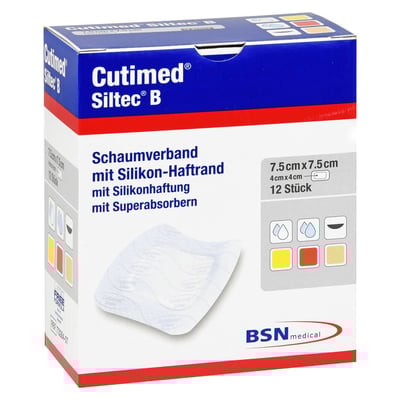 Cutimed Siltec B 7.5x7.5 cm