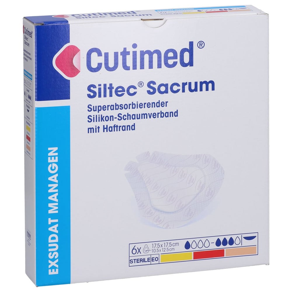 Cutimed Siltec Sacrum 17.5 x 17.5cm