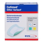 Cutimed Siltec Sorbact B 12,5x12,5 cm
