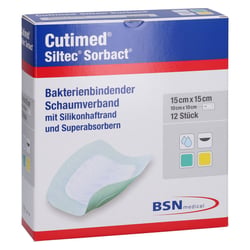 Cutimed Siltec Sorbact B 15x15 cm