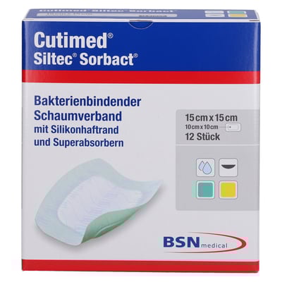 Cutimed Siltec Sorbact B 15x15cm