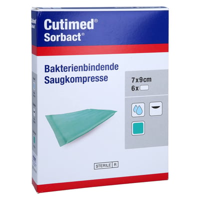 Cutimed Sorbact Saugkompressen 7x9 cm
