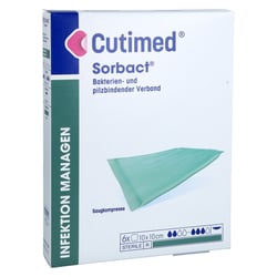 Cutimed Sorbact Saugkompressen 10x10 cm