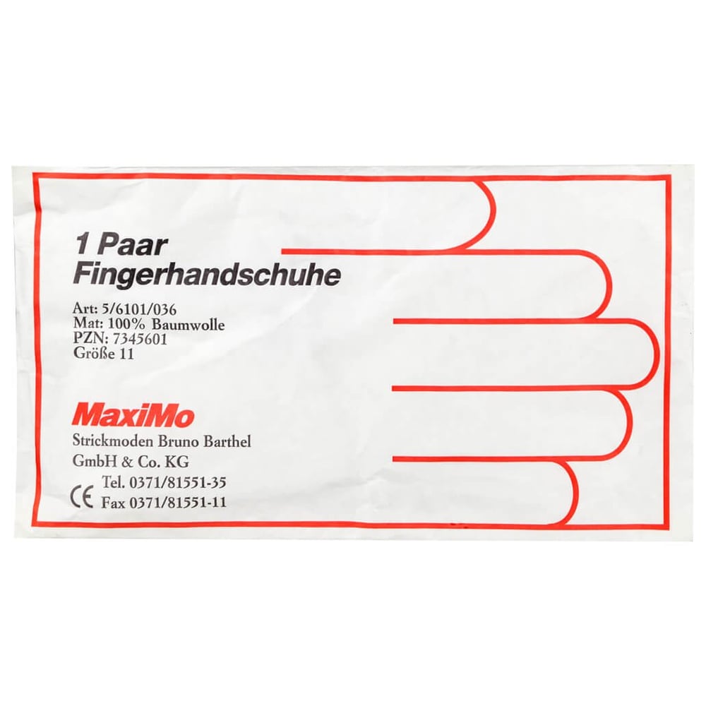 Handschuhe Baumwolle Gr.11 Überlänge