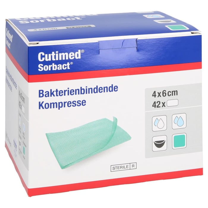 Cutimed Sorbact Kompressen 4x6cm