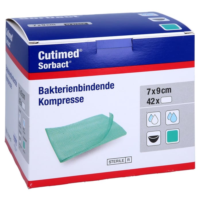 Cutimed Sorbact Kompressen 7x9cm