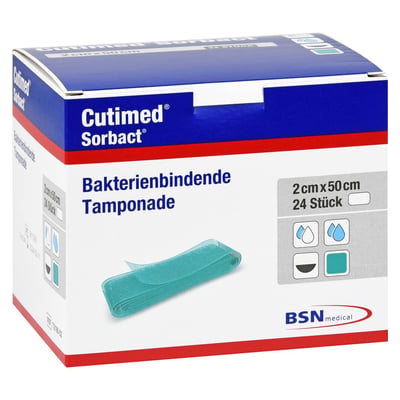 Cutimed Sorbact Tamponaden 2x50 cm