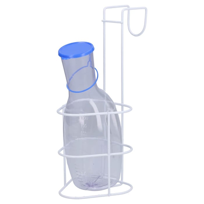Urinflaschen Set f.Männer m.Flasche u.Halter