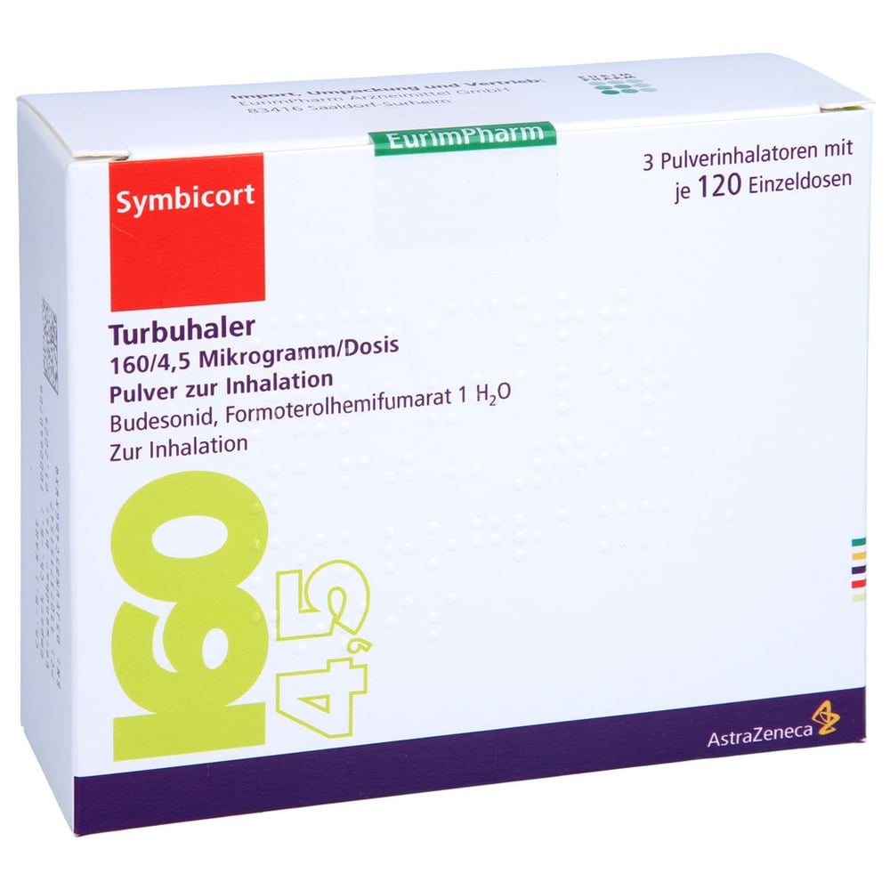 Symbicort Turbuhaler 160/4,5 Mikrogramm/Dosis