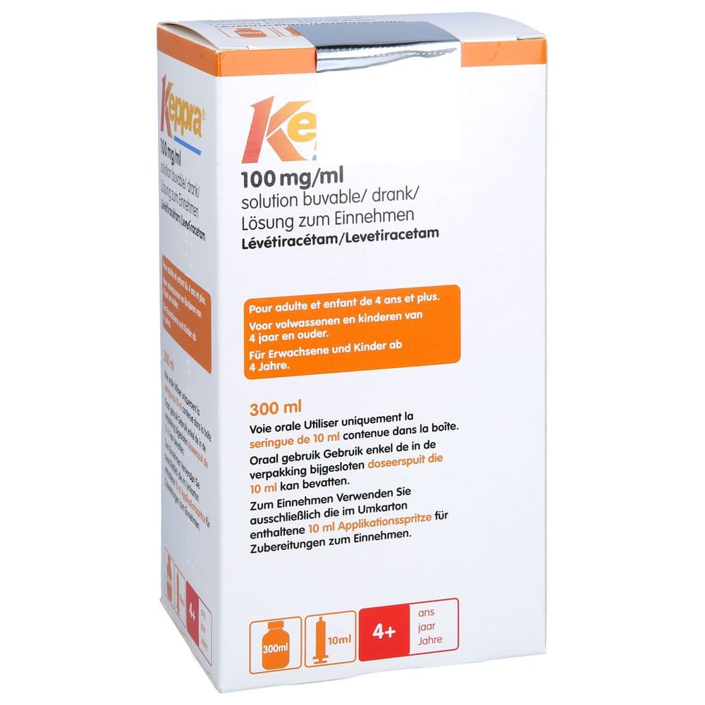 Keppra 100 mg/ml 10 ml Dosierspritze