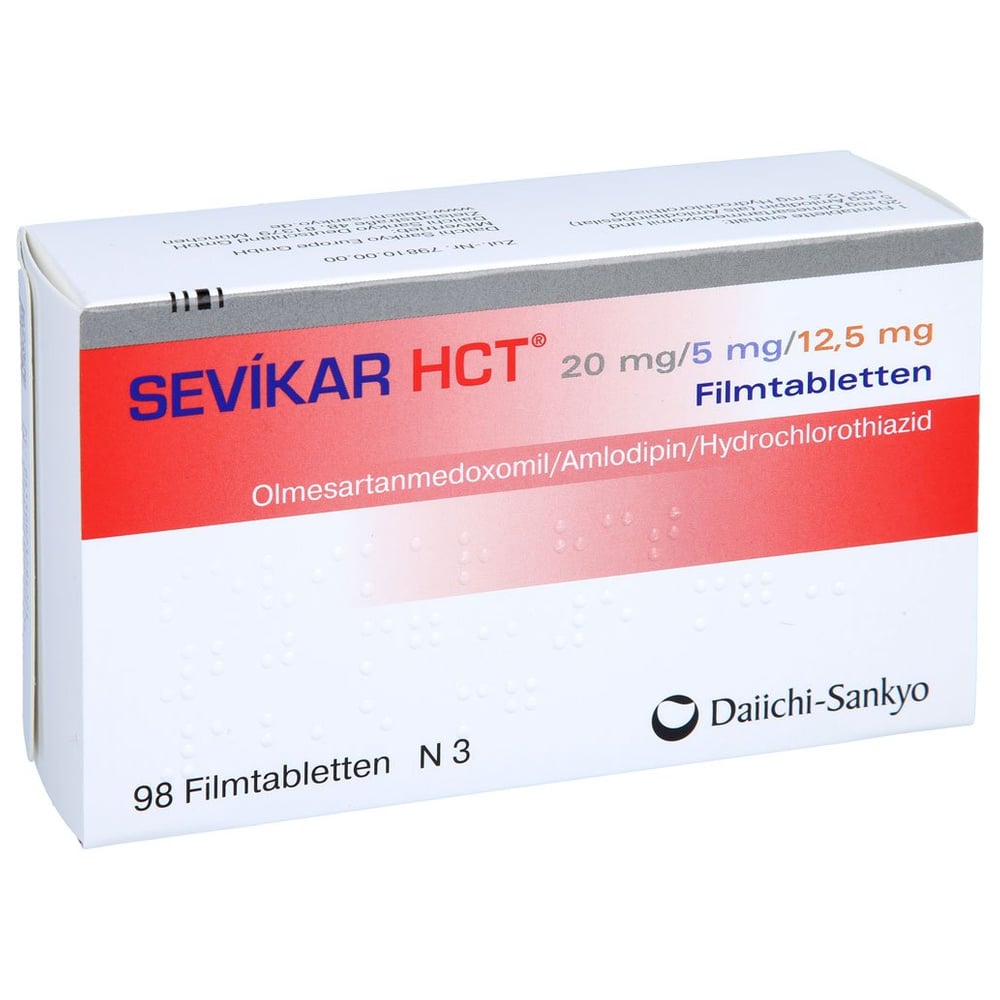 Sevikar HCT 20 mg/5 mg/12,5 mg