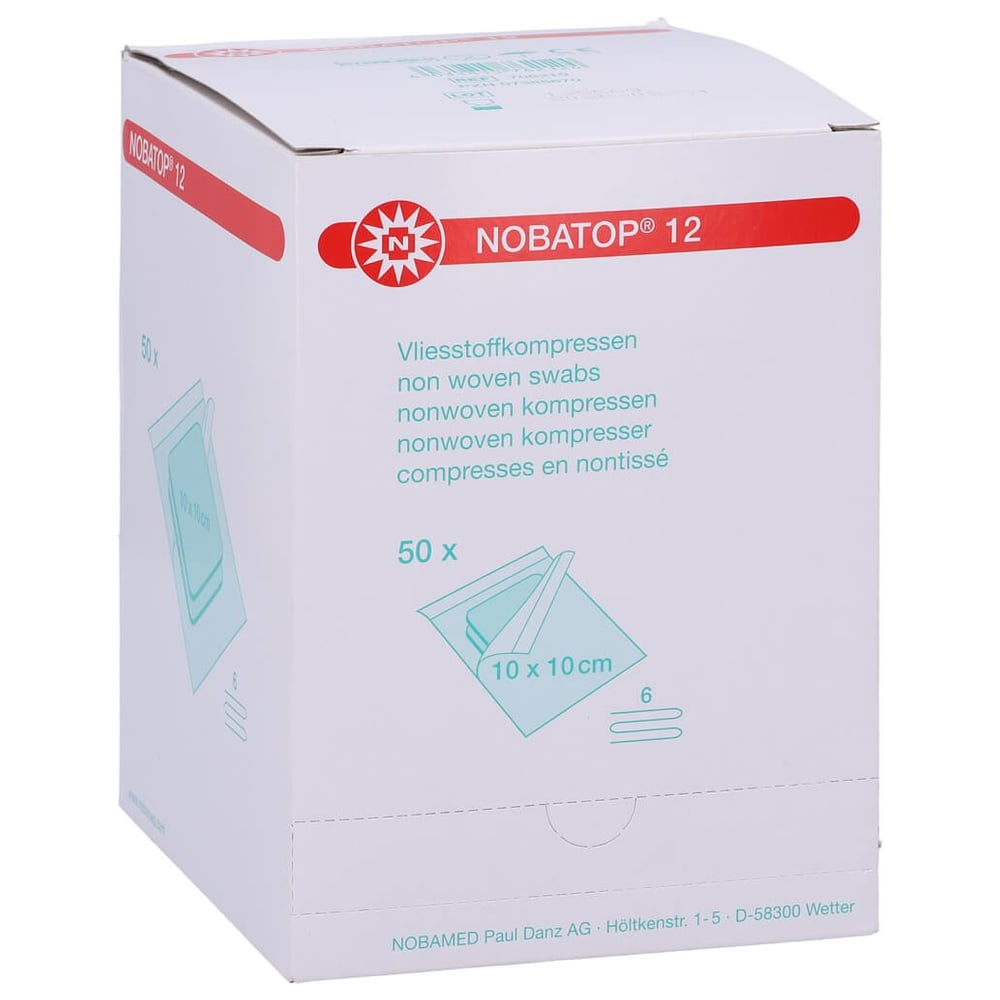 Nobatop 12 Kompressen 10x10 cm steril