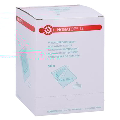 Nobatop 12 Kompressen 10x10 cm steril