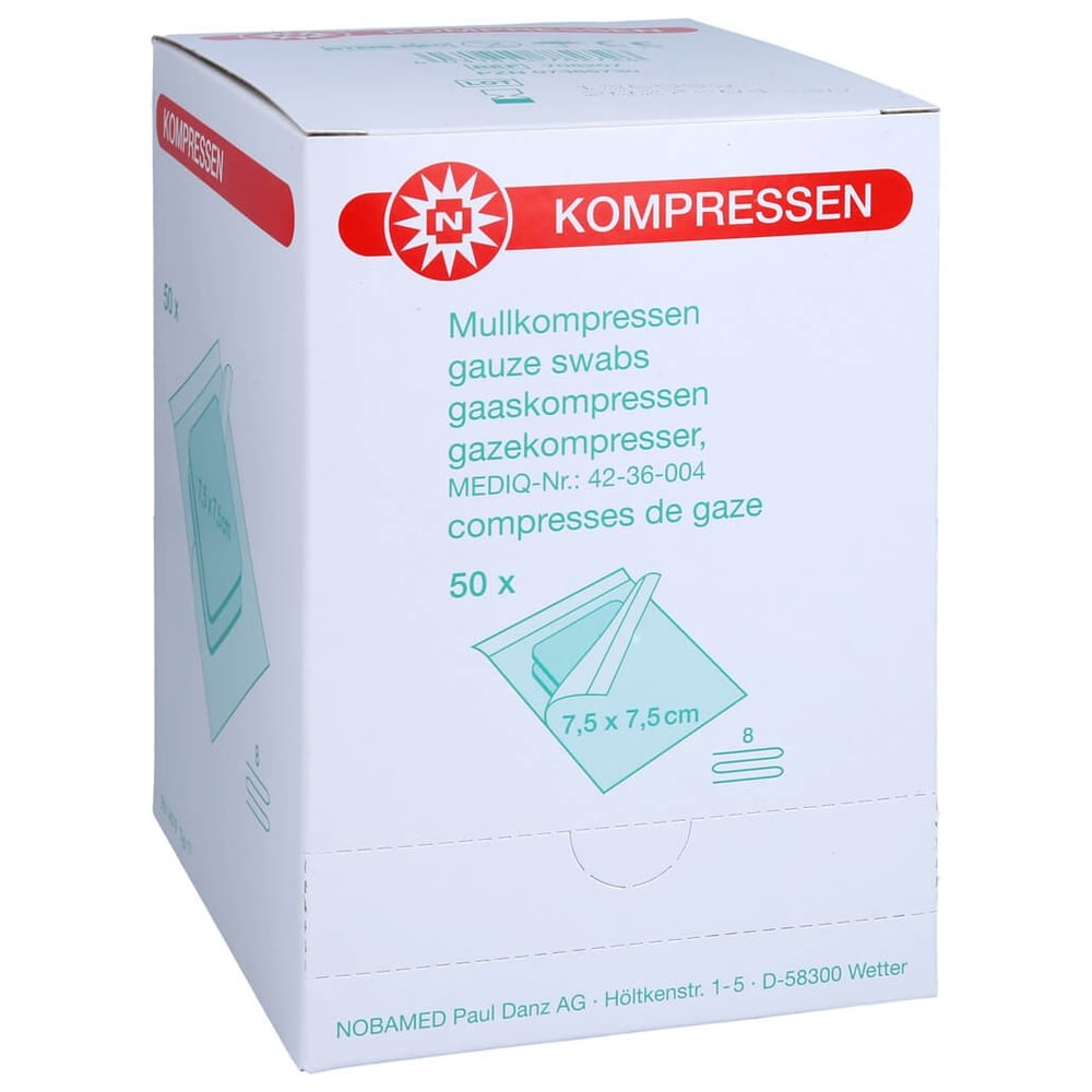 Mullkompressen 7.5x7.5cm8f