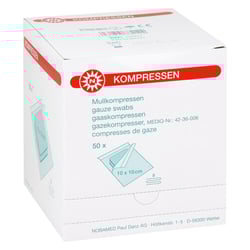 Mullkompressen 10x10 cm steril 8fach