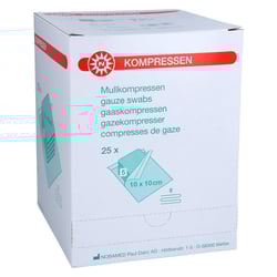 Mullkompressen 10x10cm 8f