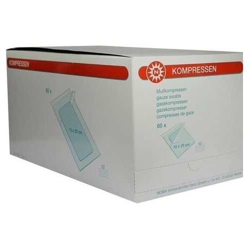 Mullkompressen 10x20cm 12f