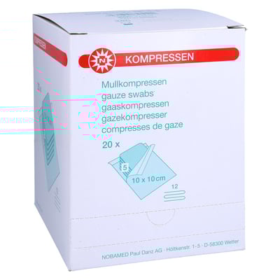 Mullkompressen 10x10 cm steril 12fach