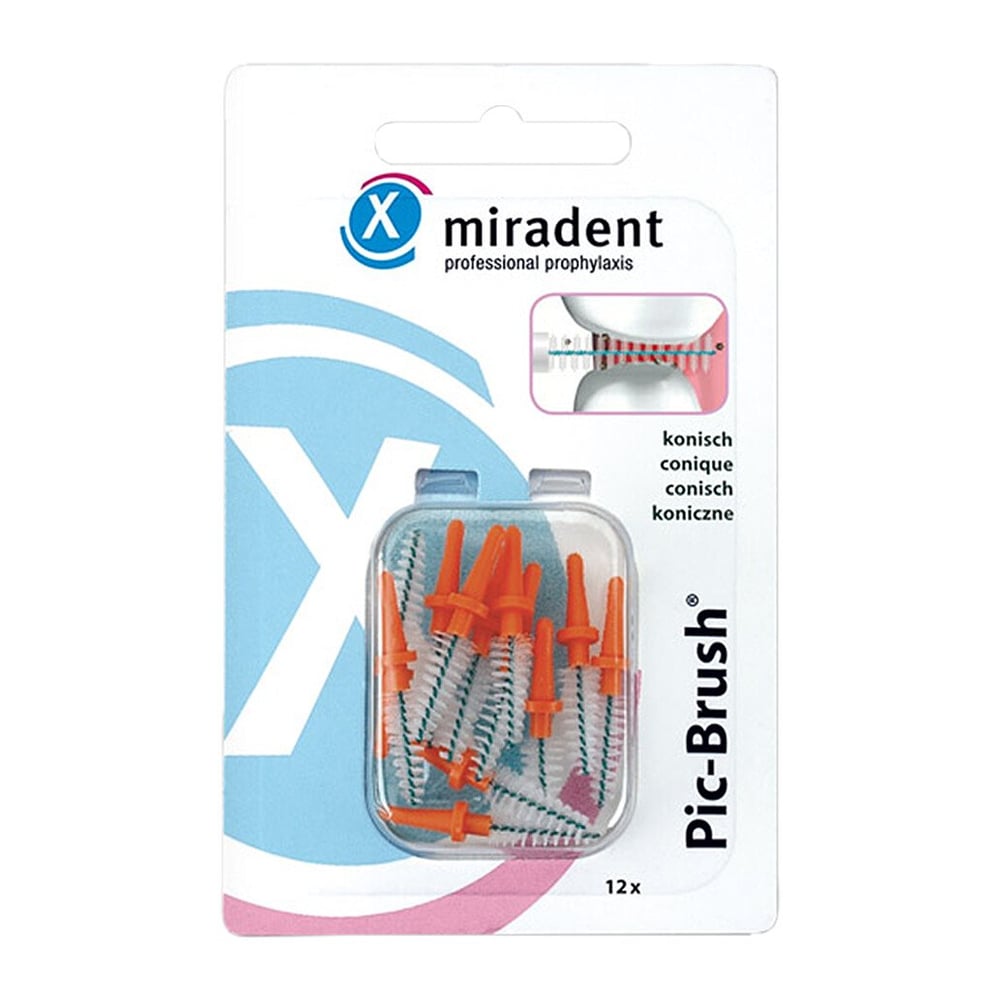 Pic Brush Ersatzbuerstchen orange konisch