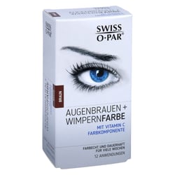Augenbrauen + Wimpernfarbe Braun Swiss O-Par Set