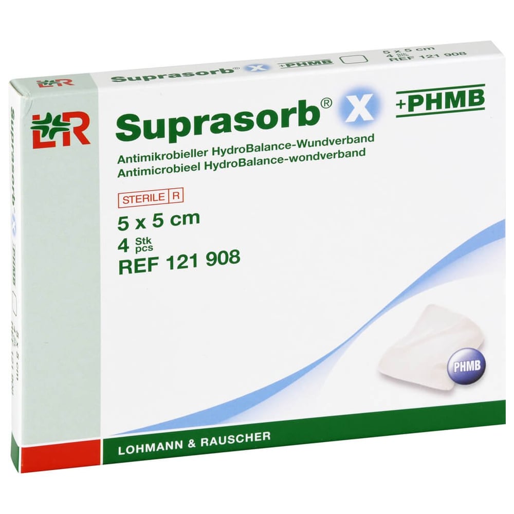 Suprasorb X + PHMB HydroBalance-Wundverband 5x5cm