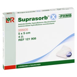 Suprasorb X + PHMB HydroBalance-Wundverband 5x5cm