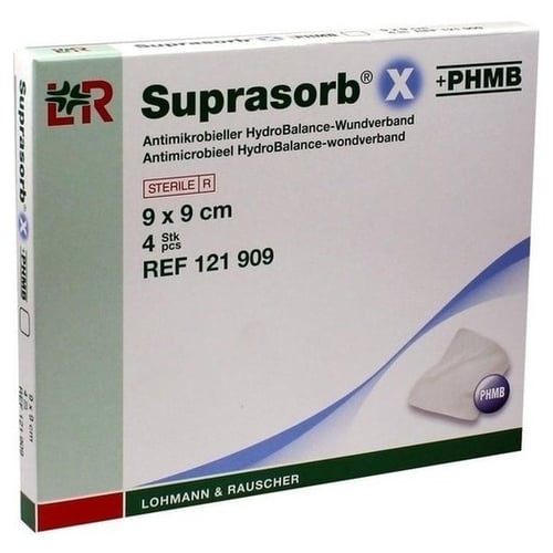 Suprasorb X + PHMB HydroBalance-Wundverband 9x9cm