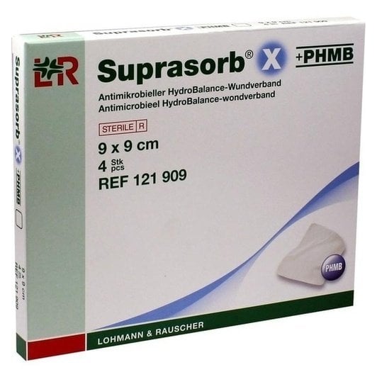 Suprasorb X + PHMB HydroBalance-Wundverband 9x9cm