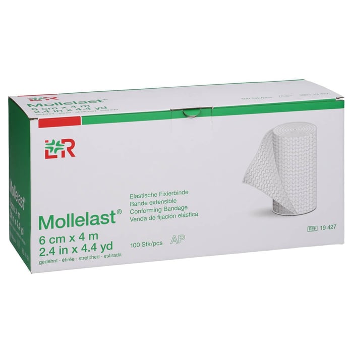 Mollelast Binden 6 cmx4 m weiß Ölose