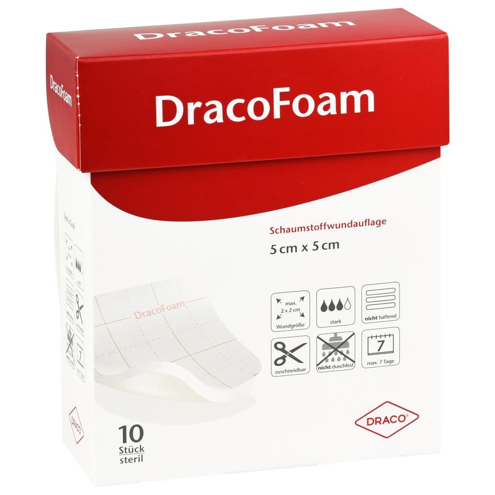 Dracofoam Schaumstoff Wundauflage 5x5 cm