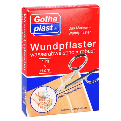 Gothaplast Wundpflaster wasserabw.robust 1mx6 cm Produktbild 1
