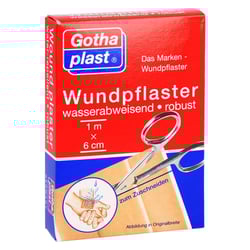 Gothaplast Wundpflaster wasserabw.robust 1mx6cm