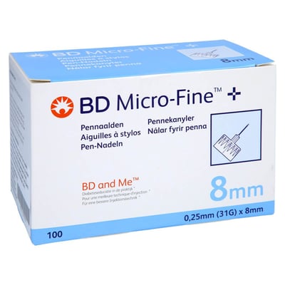 BD Micro-fine+ 8 Pen-Nadeln 0,25x8 mm