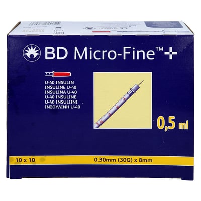 Bd Micro-fine + Insulinspritze 0,5 ml U40