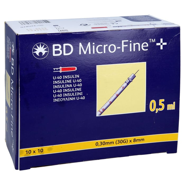 Bd Micro-fine + Insulinspritze 0,5 ml U40