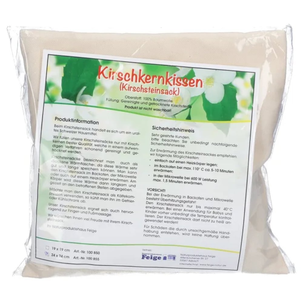 Kirschkernkissen 24X24cm natur