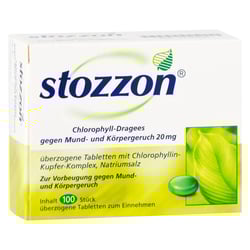 Stozzon Chlorophyll-Dragees gegen Mund- und Körpergeruch