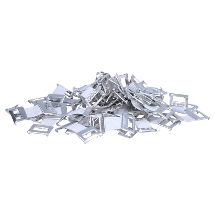 Verbandklammern weiss mit Gummiband