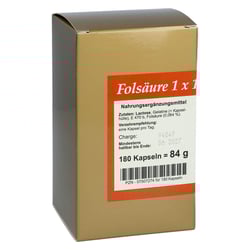 Folsäure 1 X 1 pro Tag