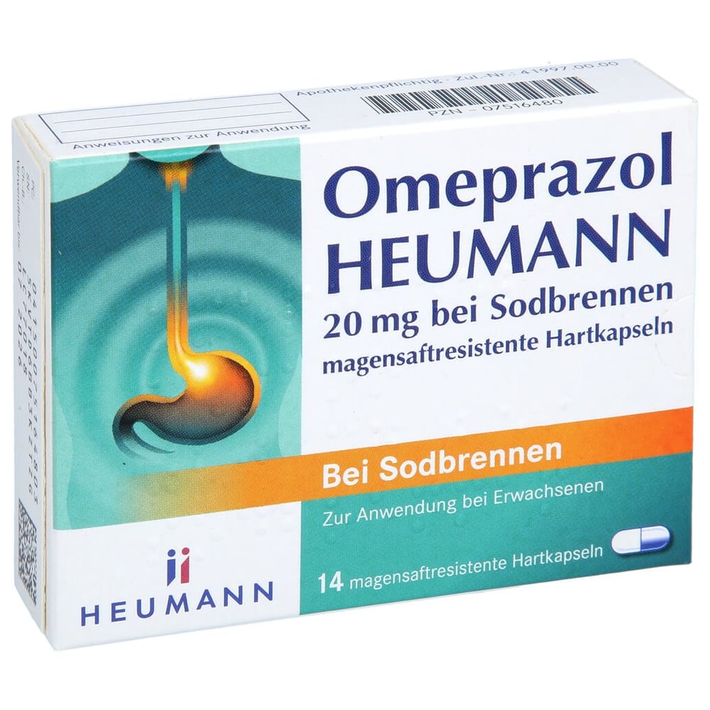 Omeprazol Heumann 20 mg bei Sodbrennen