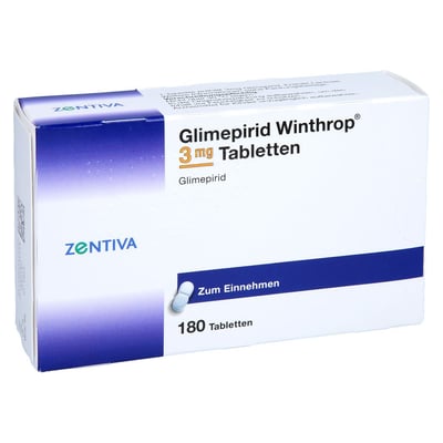 Glimepirid Winthrop 3 mg
