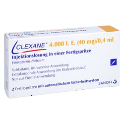Clexane 4000 I.E. (40 mg)/0,4 ml Injektionslösung