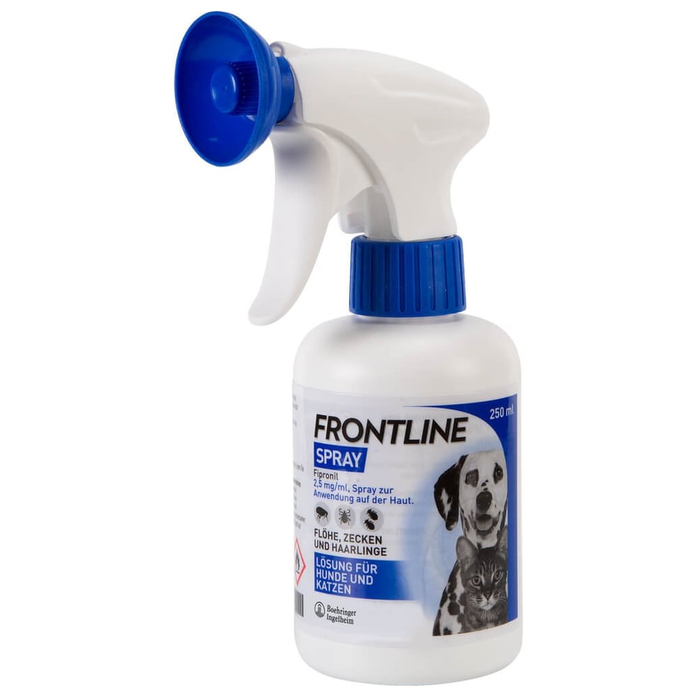 Frontline Spray gegen Zecken und Fl he bei Hund und Katze