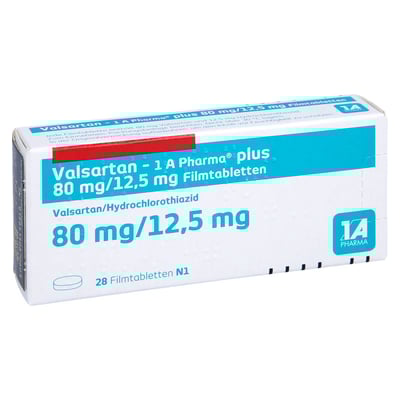 Valsartan - 1 A Pharma plus 80/12.5mg Filmtabl.