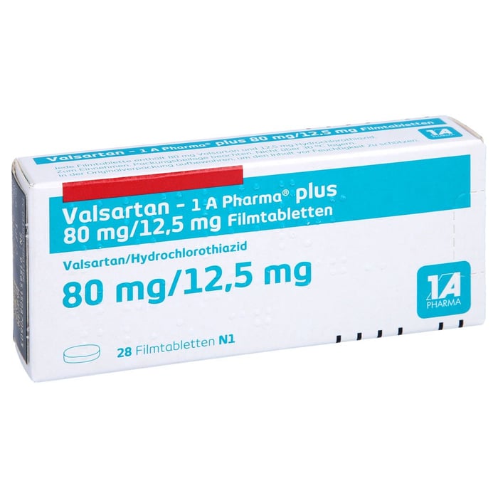 Valsartan - 1 A Pharma plus 80/12.5mg Filmtabl.